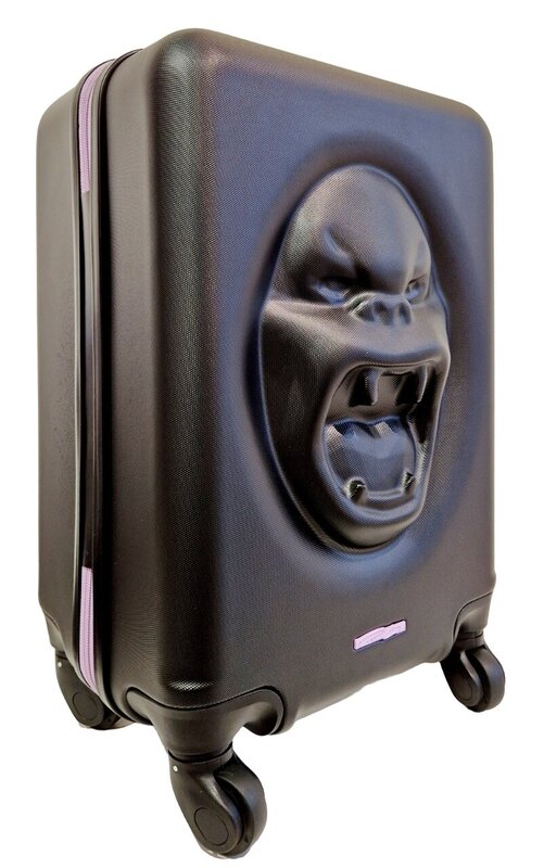 Kong Escape Suitcase (Black & Parme) by Richard Orlinski, 2022 (view 2)