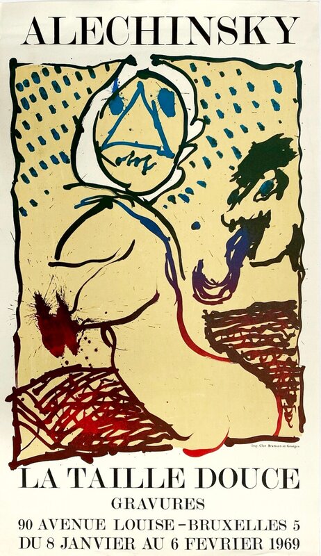 La taille douce by Pierre Alechinsky, 1969