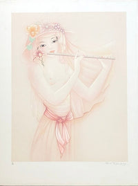 La joueuse de flûte by Mara Tran-long, 1975