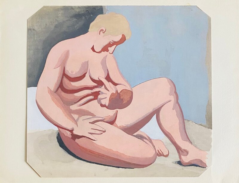 Nu assis de Roger de la Fresnaye, 1949
