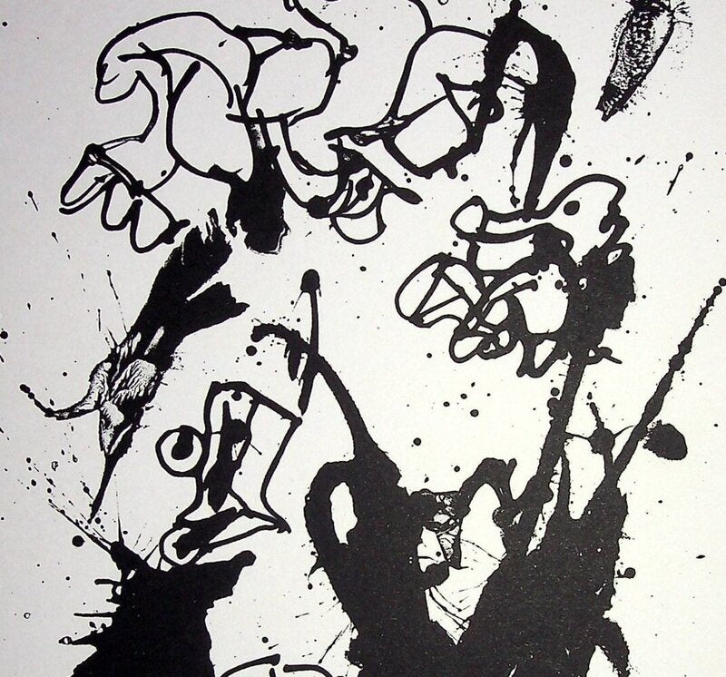 Personnage surréaliste de Pierre Alechinsky, 1967 (vue 2)
