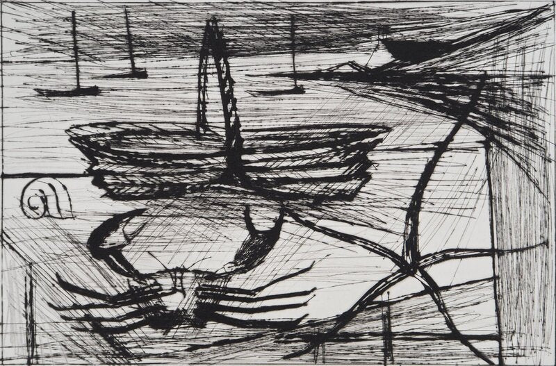 Crabe et panier de pêche by Bernard Buffet, 1980 (view 4)