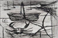 Crabe et panier de pêche by Bernard Buffet, 1980 (view 4)