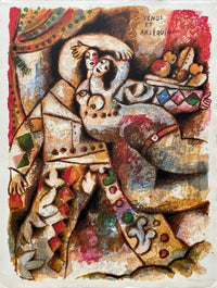 Vénus et Arlequin de Theo Tobiasse, vers 1990