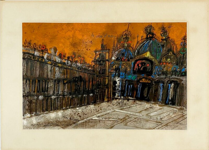 Venise. La place Saint-Marc de Theo Tobiasse, 1965