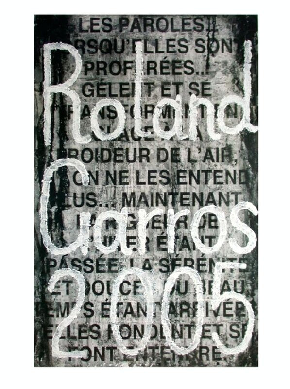 Roland-Garros Official Poster de Jaume Plensa, 2005