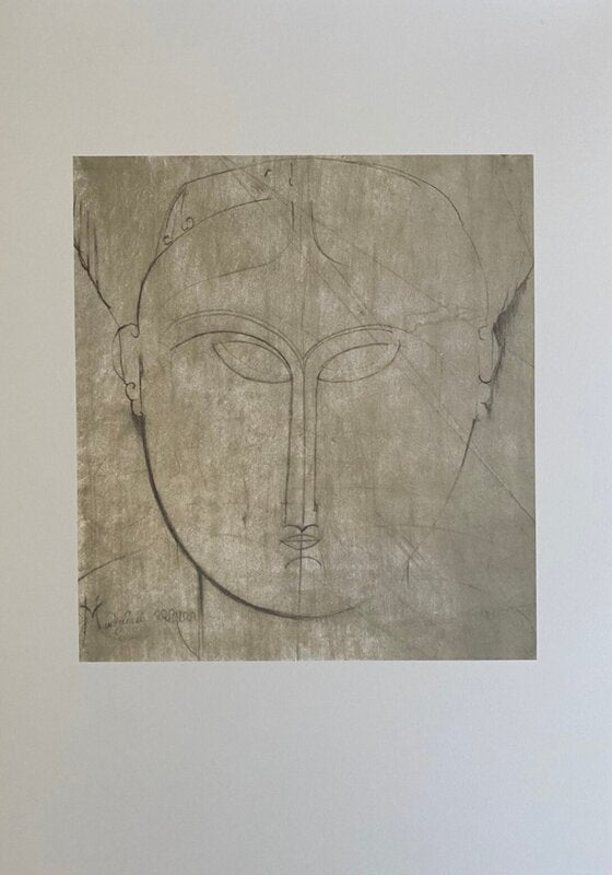 Testa di cariatide by Amedeo Modigliani, 1910