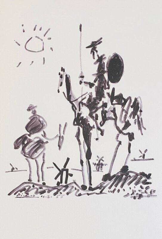 Don Quichotte de Pablo Picasso, 1980
