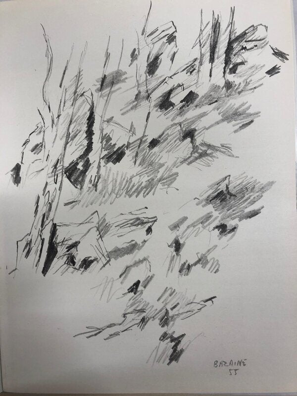 Dessin 1955 by Jean Bazaine, 1958