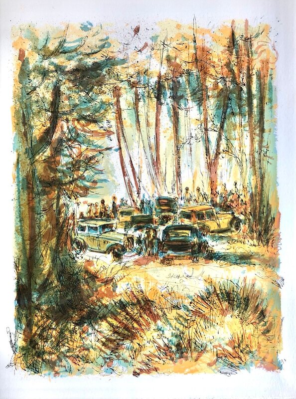 Forêt voisine by Théophile Alexandre Steinlen, 1970