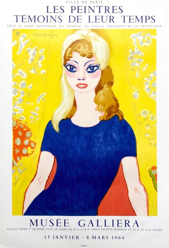 Brigitte Bardot (Les Peintres Témoins de leur Temps) by Kees van Dongen, 1964
