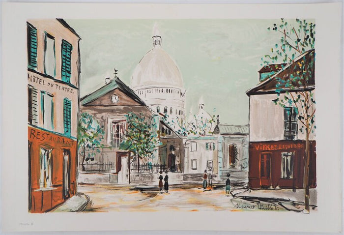 Eglise Saint-Pierre, Place du Tertre à Montmartre de Maurice Utrillo, 1980-1989