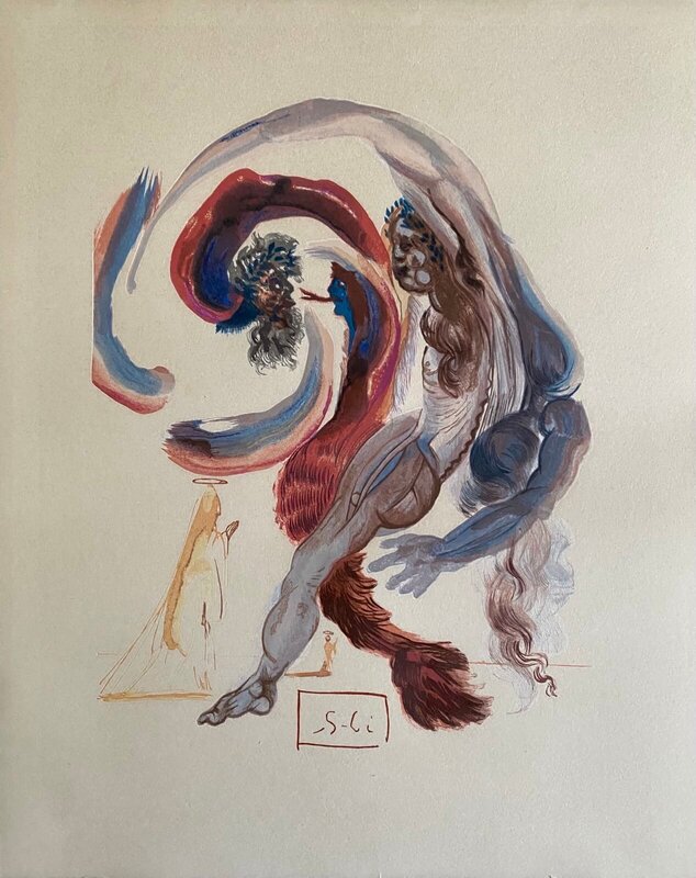 La Divine Comédie - Purgatoire 18 - Accidia by Salvador Dalí, 1963 (view 2)