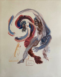 La Divine Comédie - Purgatoire 18 - Accidia by Salvador Dalí, 1963 (view 2)