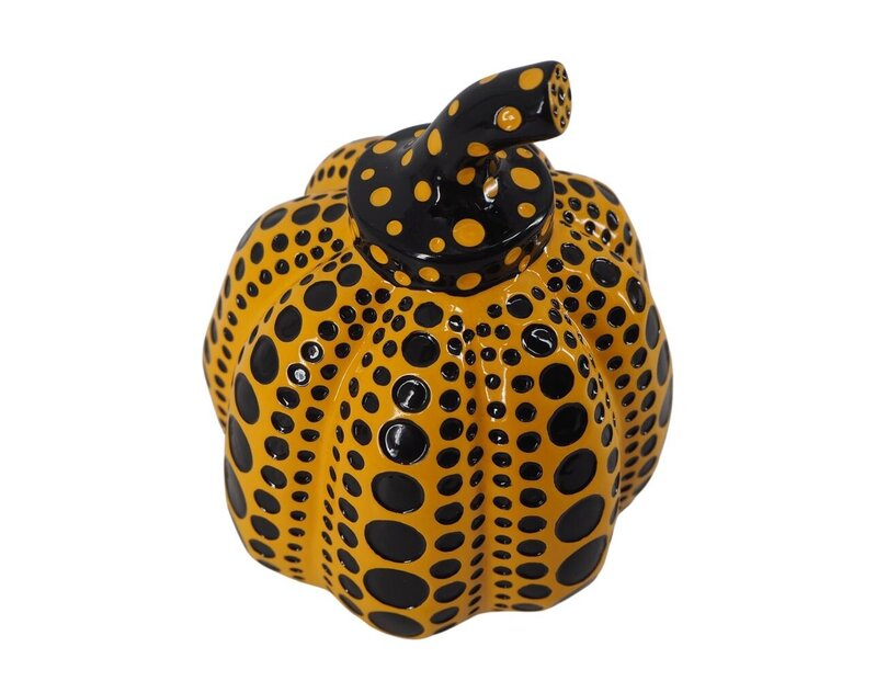Black and Yellow Pumpkin by Yayoi Kusama, c. 2015 (view 2)