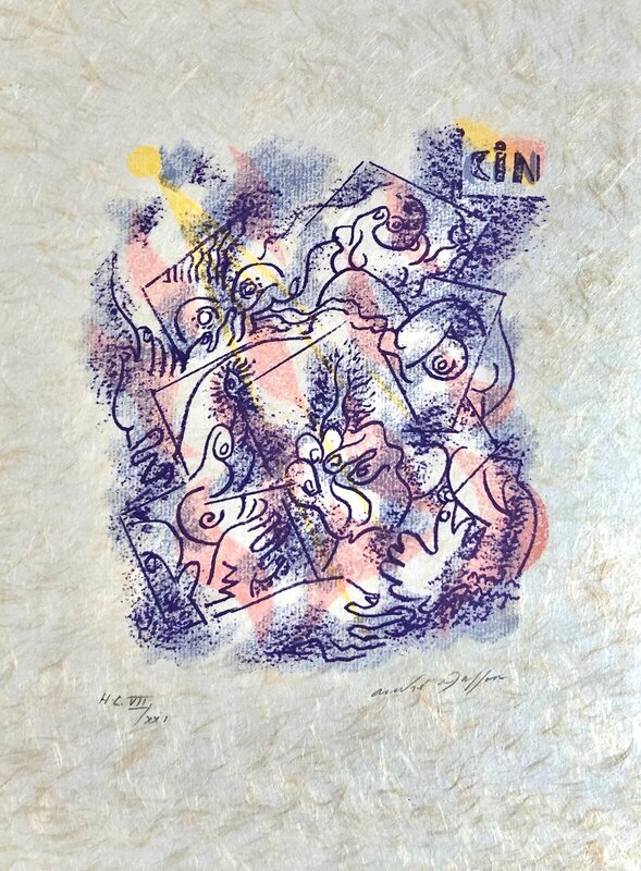 Une étoile de craie d'André Masson, 1973