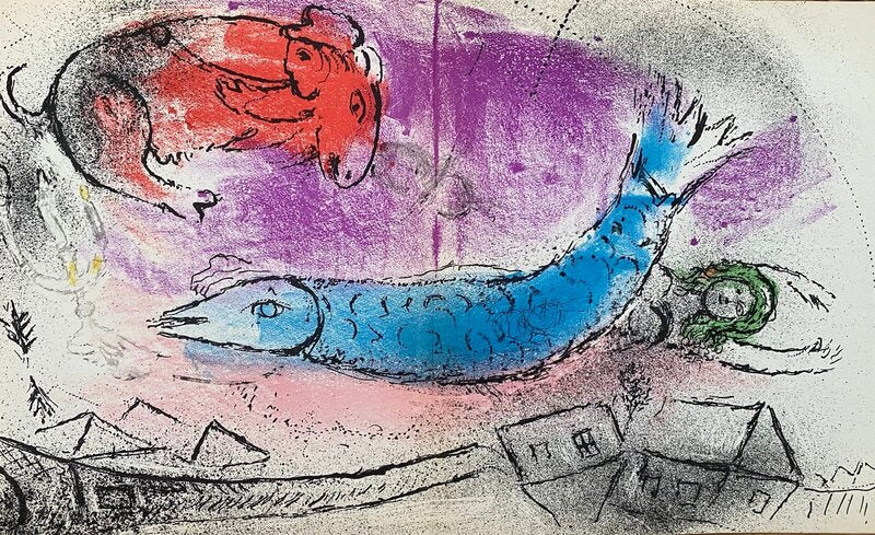 Le Poisson bleu by Marc Chagall, 1957