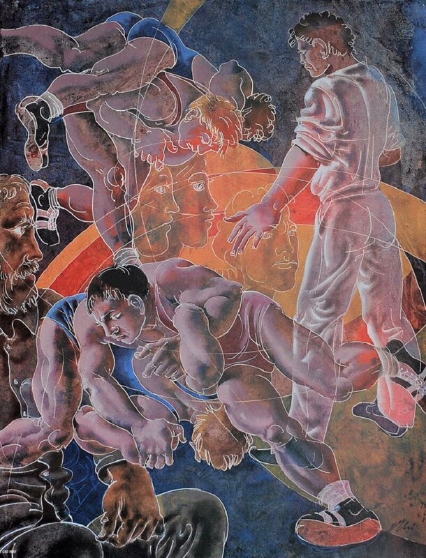 Wrestling de Hans Erni, 1983