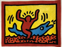 Dolphin Ride by Keith Haring, c. 1990