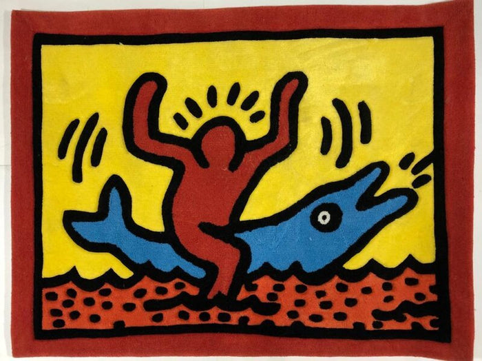 Dolphin Ride by Keith Haring, c. 1990