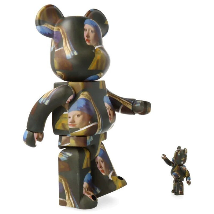 Bearbrick Joahnnes Vermeer "Girl With Pearl Earring" 400% + 100% by BE@RBRICK, 2022 (view 2)