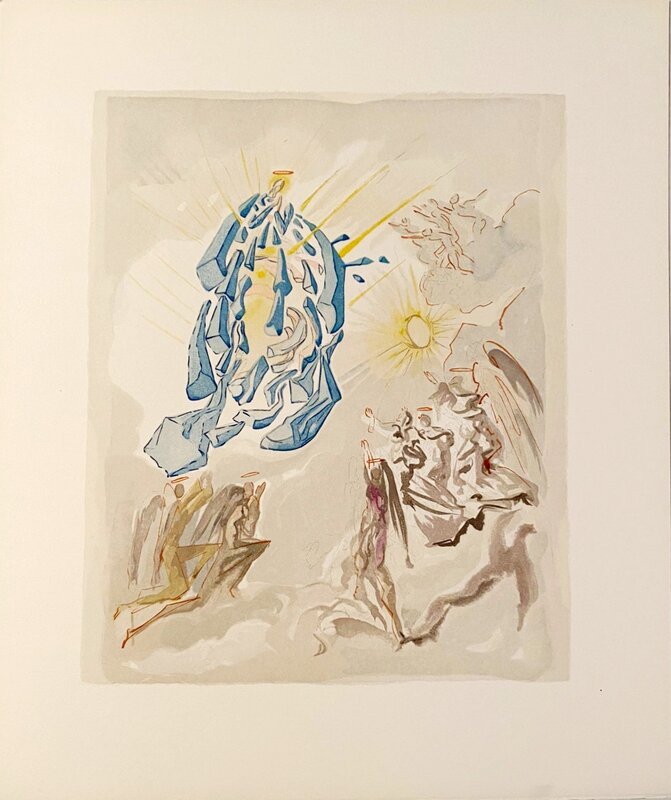 La Divine Comédie - Paradis 26 - Dante recouvre la vue de Salvador Dalí, 1963