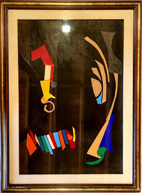 Composition sur fond noir d'André Lanskoy, vers 1970