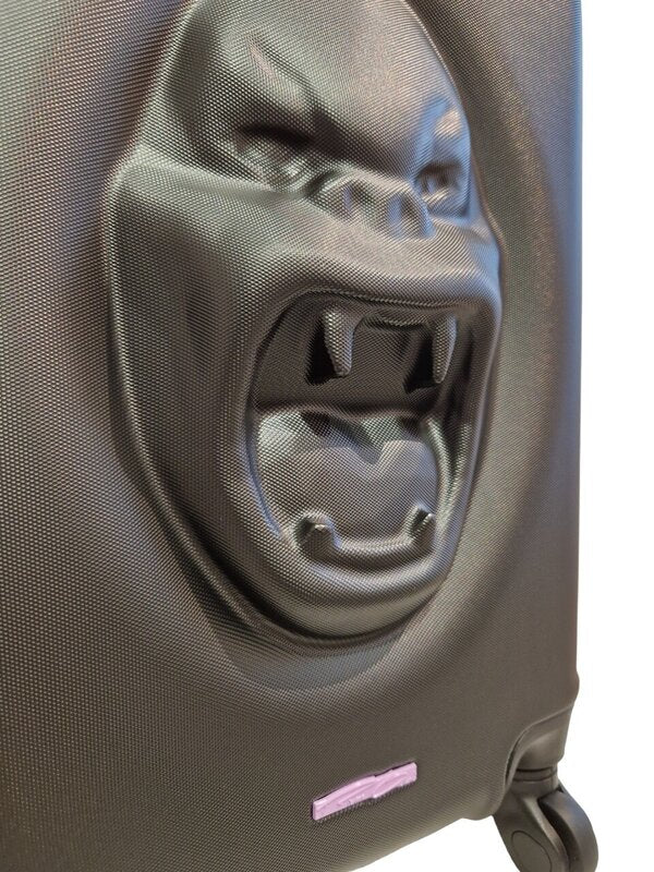 Kong Escape Suitcase (Black & Parme) de Richard Orlinski, 2022 (vue 4)