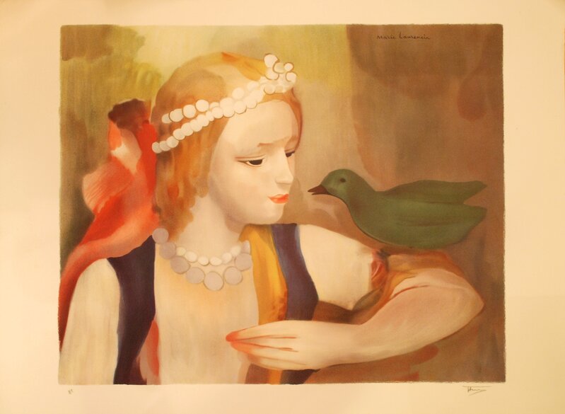 La jeune fille à l'oiseau de Marie Laurencin, 1883-1956