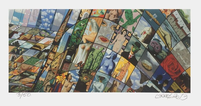 Hommage à Magritte d'Erró, 2013
