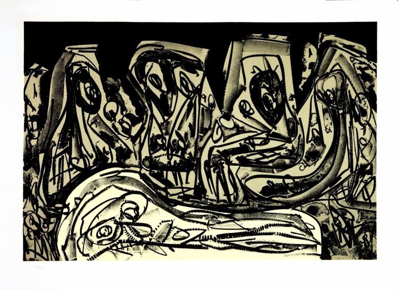 Kafka - Tagebücher II d'Antonio Saura, 1988