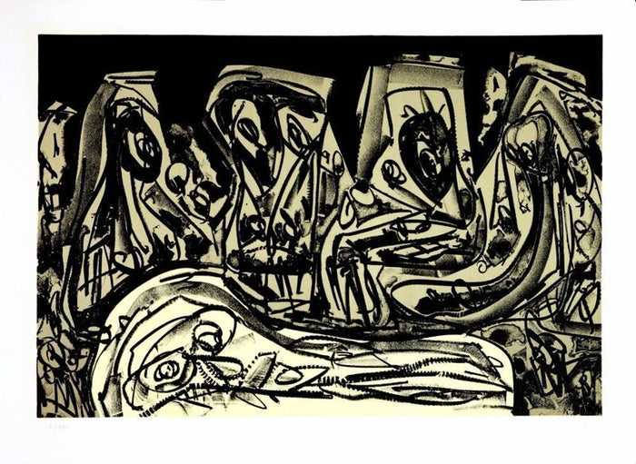 Kafka - Tagebücher II d'Antonio Saura, 1988