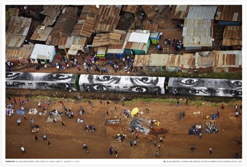 Action in Kibera slum, Nairobi, Kenya de JR, 2018