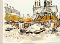 Seine et Notre-Dame de Paris d'Urbain Huchet, 1960 (vue 2)