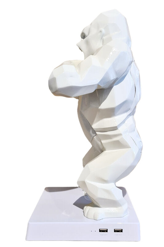 Wild Kong Speaker (White) de Richard Orlinski, 2020 (vue 3)
