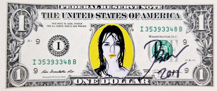 Kate Moss One Dollar Bill de Death NYC, 2015