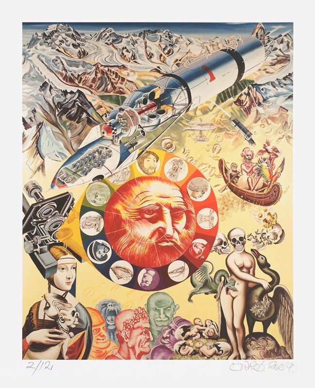 Hommage à Léonard de Vinci d'Erró, 2009