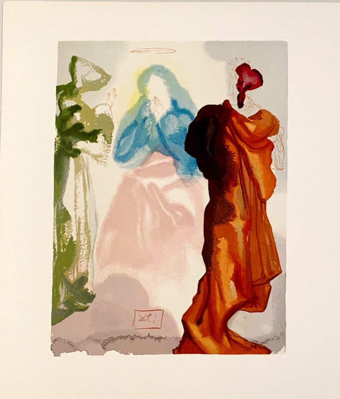 La Divine Comédie - Paradis 33 - Prière de Saint Bernard by Salvador Dalí, 1963