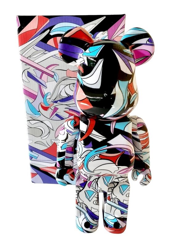 In Between the Lines 400% de BE@RBRICK,, 2021 (vue 3)