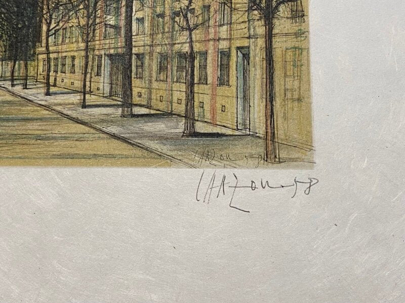 Paris, Boulevard des Invalides by Jean Carzou, 1958 (view 3)