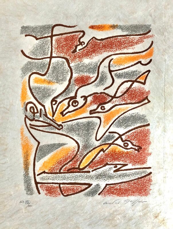 Une étoile de craie d'André Masson, 1973