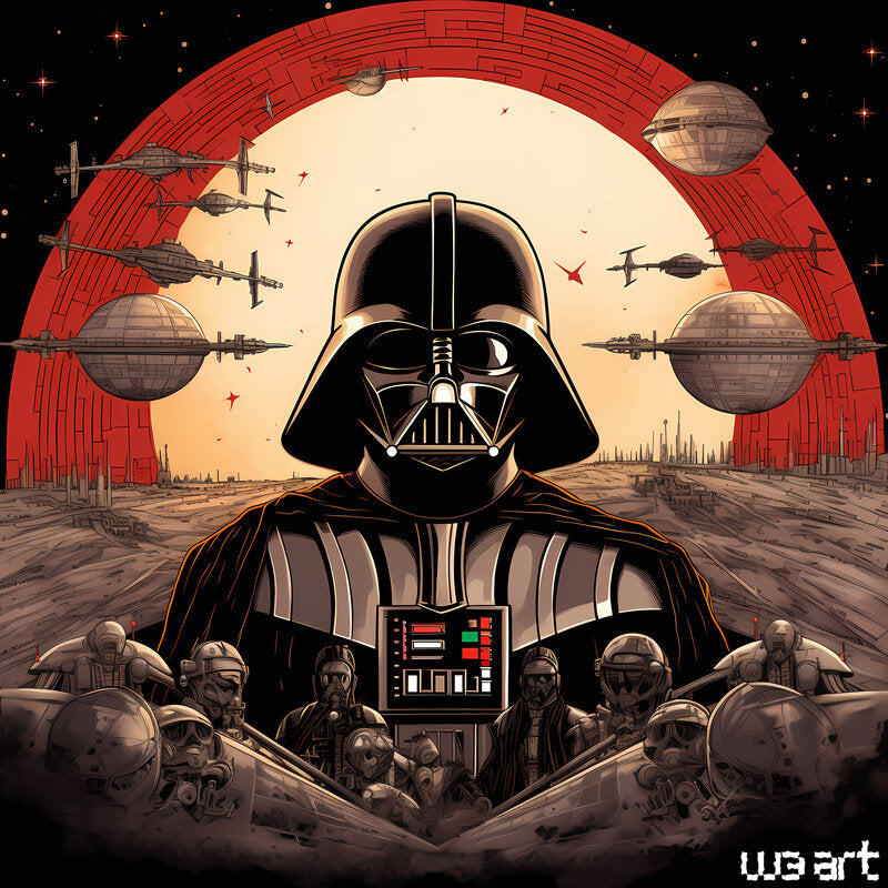Darth Comic Vintage by W3 ART, 2023