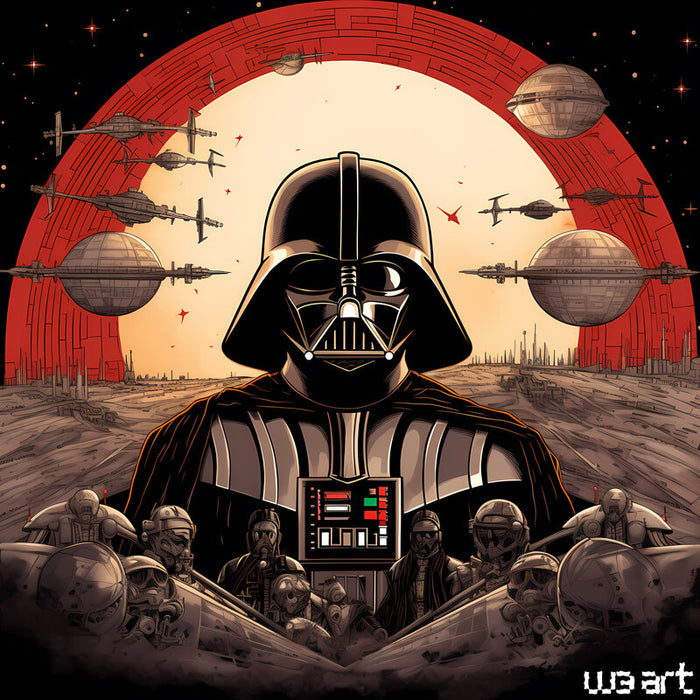 Darth Comic Vintage de W3 ART, 2023