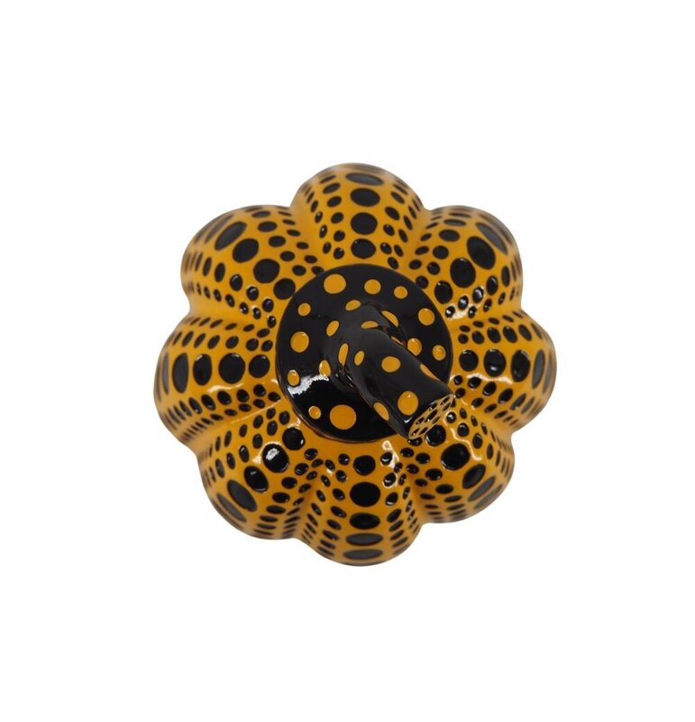Black and Yellow Pumpkin by Yayoi Kusama, c. 2015 (view 3)
