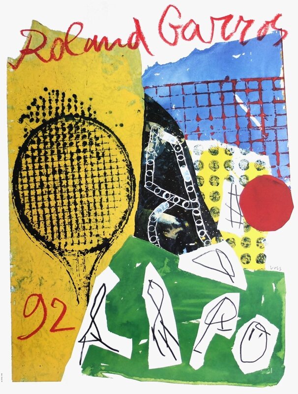 Roland-Garros Official Poster de Jan Voss, 1992