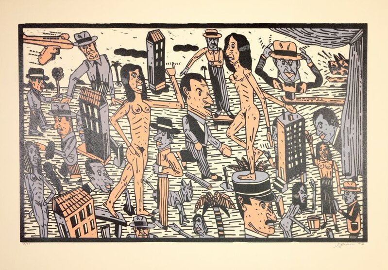 Théâtre de la ville IV by Antonio Seguí, 1992