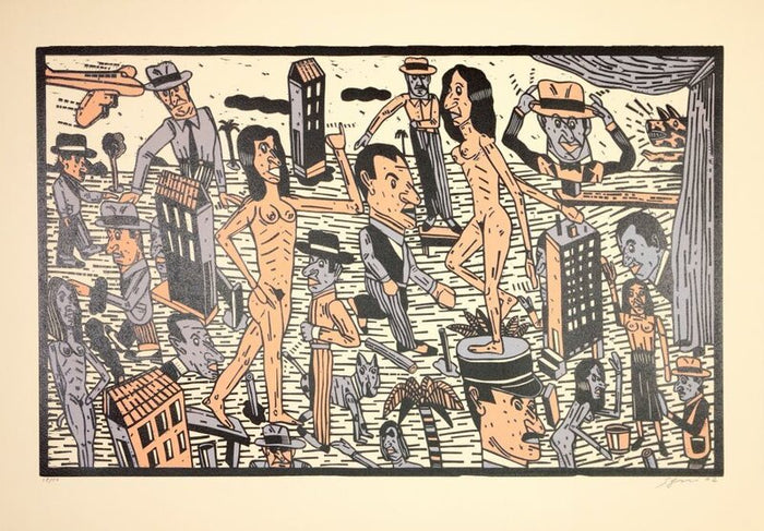 Théâtre de la ville IV by Antonio Seguí, 1992