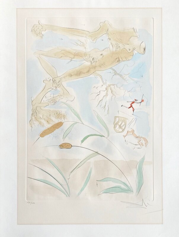 Le Chêne et le Roseau by Salvador Dalí, 1974