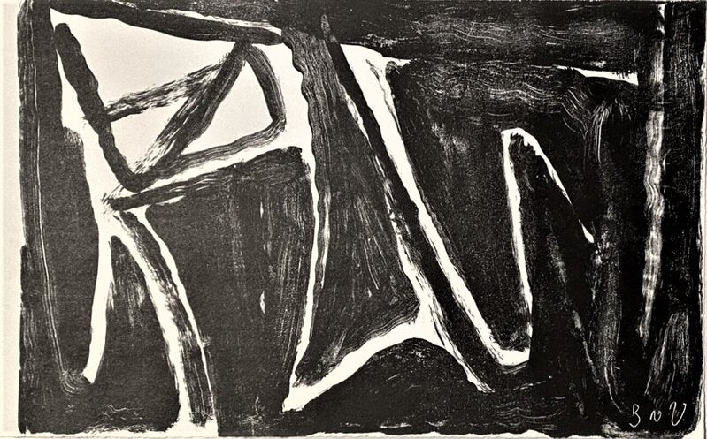 Composition noire de Bram van Velde, 1965