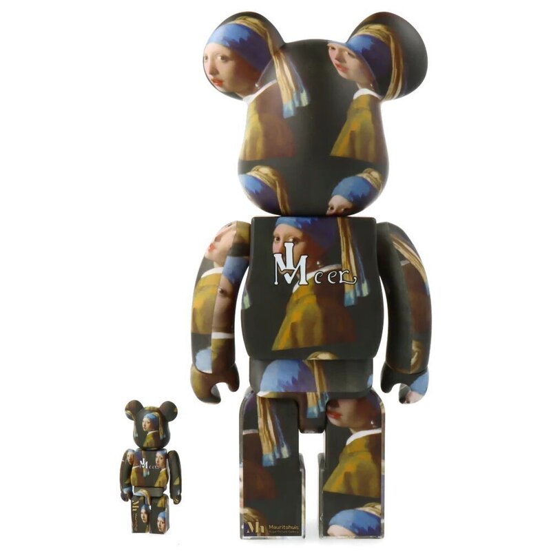 Bearbrick Joahnnes Vermeer "Girl With Pearl Earring" 400% + 100% de BE@RBRICK, 2022 (vue 3)